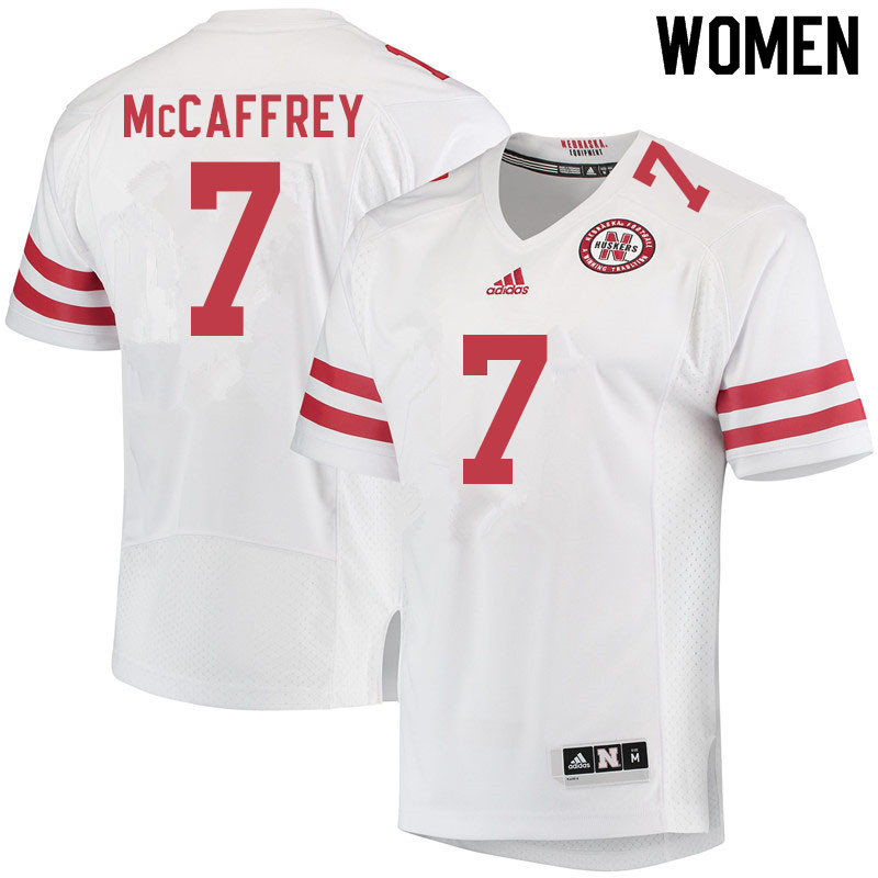Women #7 Luke McCaffrey Nebraska Cornhuskers College Football Jerseys Sale-White